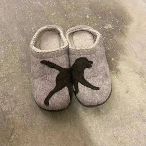 LL Bean  dog  wool slippers